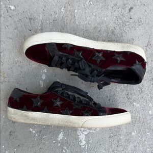 Velvet Saint Laurent sneakers